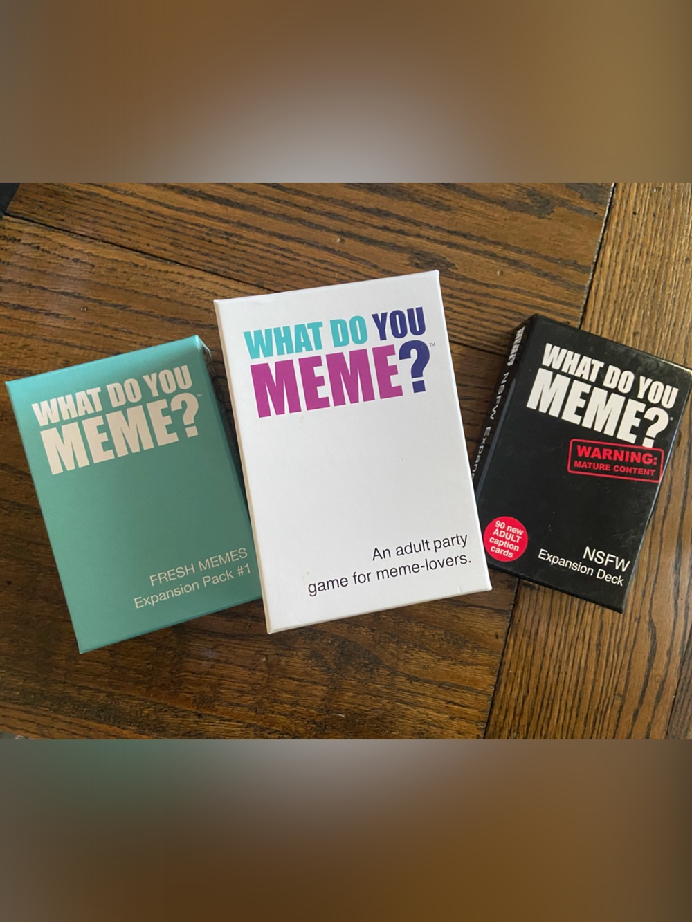 What Do You Meme? Party Game Expansion Packs - White, Teal & Black